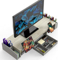 simple houseware desk dual monitor stand riser with, main product view