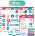 Teacher Created Resources Watercolor Calendar Bulletin Board (TCR8971)