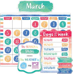 Teacher Created Resources Watercolor Calendar Bulletin Board (TCR8971)