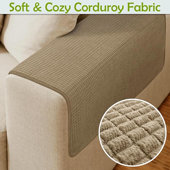 Couch Arm Covers, Sofa Arm Covers, Waterproof Armrest Covers - Image 4