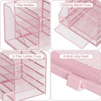 Marbrasse Desk Organizers and Accessories, 5-Tier Paper Letter Tray Organizer - Image 4