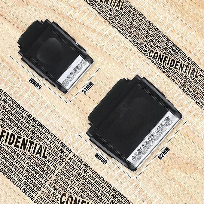 Nezyo 2 Pack Identity Protection Roller Stamp Identity Theft, Confidential - Image 3