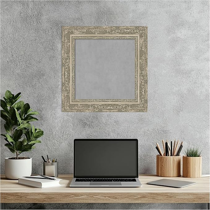 Amanti Art Silver Framed Magnetic Board 16x16 X-Small Vision Board - Image 5