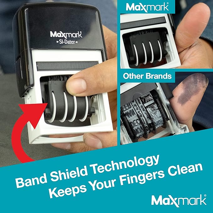 MaxMark Dater 4000 Self Inking Date Stamp - Image 5