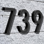 6" Floating Stainless Steel Address House Number, Modern Metal Anti-Rust House - Image 5