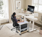 EUREKA ERGONOMIC PC Stand Computer Cart, Height Adjustable Tower Stand 2-Tier - Image 2