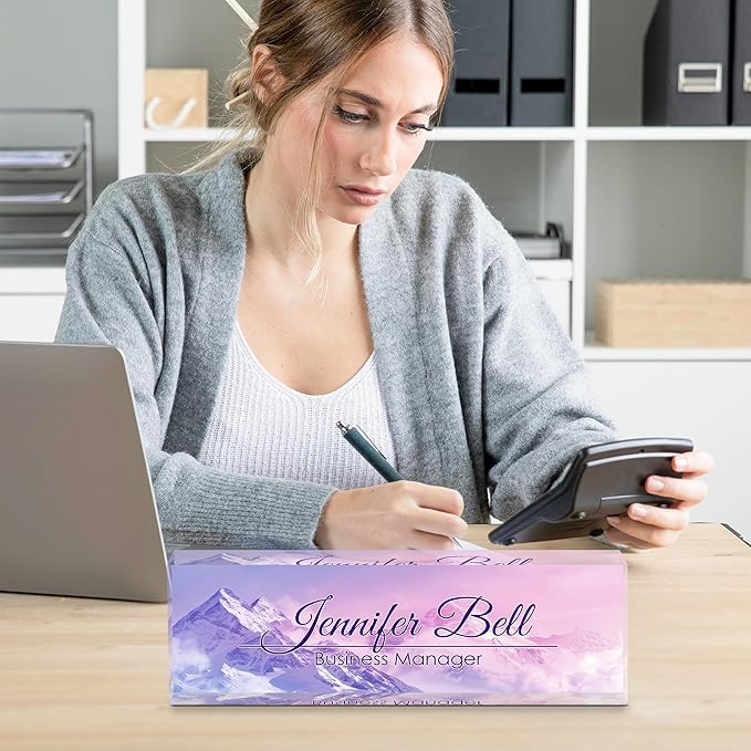 Personalized Name Plate for Desk, Custom Desk Name Plate, Acrylic Name Plate - Image 6