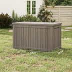 Yardgrace 270 Gallon Outdoor Storage Box Waterproof, Resin Deck Boxes - Image 4