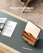 YSAGi Leather Desk Protector, Office Mat, Large Mouse Mat, Non-Slip PU Leather - Image 7