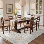 GENIMO 8x10 Area Rugs for Living Room, Machine Washable Non Slip Vintage Rugs - Image 3