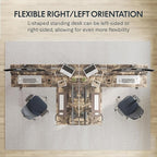 FLEXISPOT 63" L Shaped Standing Desk Electric Corner Table - Image 6