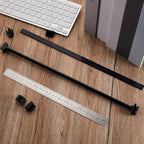 Epakh 4-Piece PVC Black Hanging File Folder Rails - Image 6