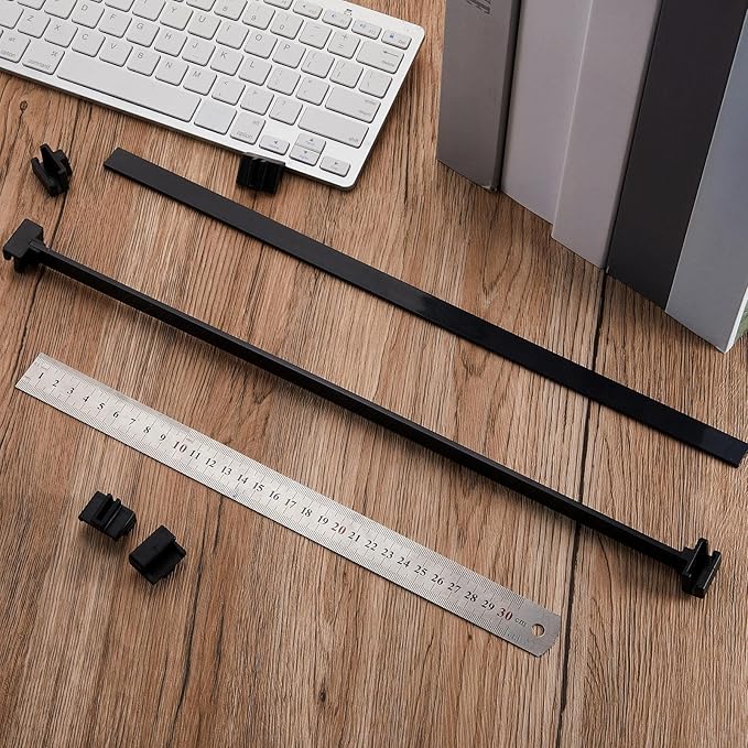Epakh 4-Piece PVC Black Hanging File Folder Rails - Image 6