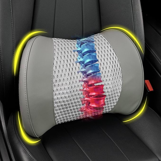 Lofty Aim Memory Foam Lumbar Support Cushion Relieves Lower Back Pain by LoftyAim