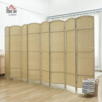 HOMCOM Room Divider, 8 Panel Folding Privacy Screen, 5.6' Tall Freestanding - Image 2