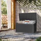 TARKARI 320 Gallon Lockable Resin Deck Box, Waterproof & UV-Resistant Outdoor - Image 3