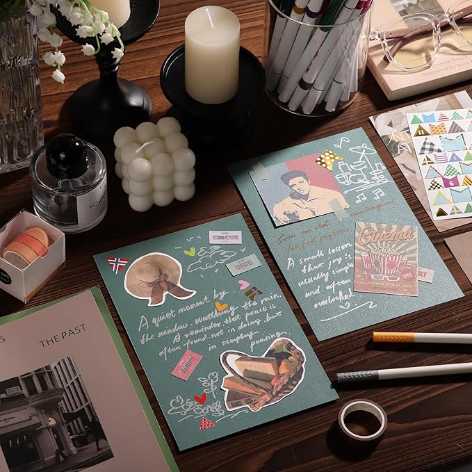 25 Sheets Green Shimmer Cardstock 8.5 x 11Inch Glitter Card Stock 92lb - Image 6