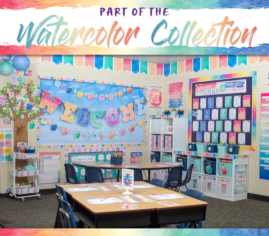 Teacher Created Resources Watercolor Calendar Bulletin Board (TCR8971)