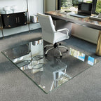 Koonmi Tempered Glass Chair Mat by KOONMI