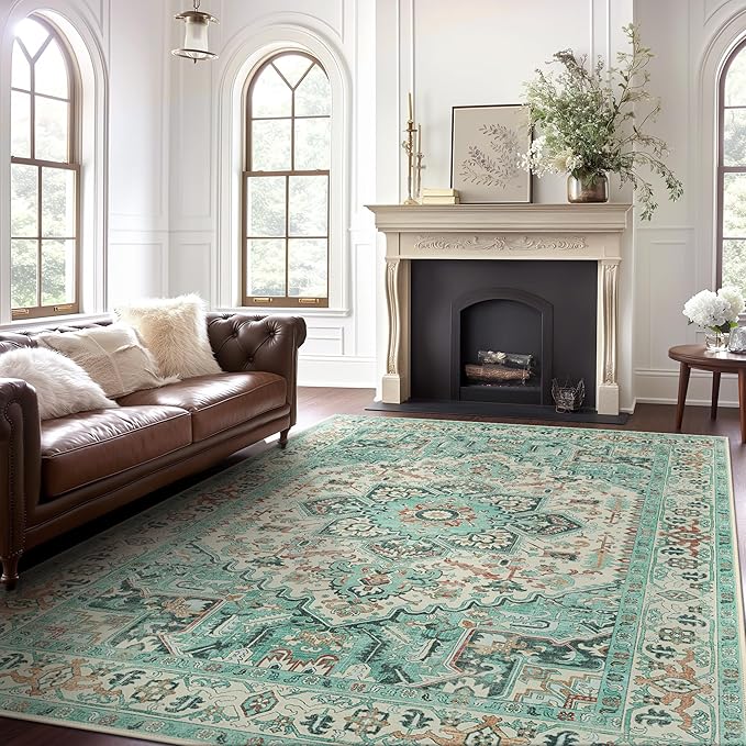 GENIMO Machine Washable 8x10 Area Rugs by GENIMO
