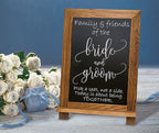 Better Office Products Framed Tabletop Chalkboard Sign, 9.5" x 14", Rustic Wood - Image 2