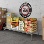 Regal Altair 21" Deep x 60" Wide x 8" Height Wire Shelving Kit | 1-Tier | NSF - Image 2