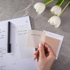 DiverseBee 50 Sheets Pastel Transparent Sticky Notes, 3x3” Clear Sticky Tabs - Image 4