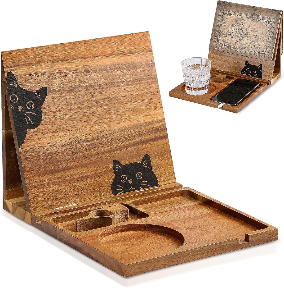 Book Holder Stand for Reading Rest Wooden Book Rest Book Nook Reading Valet