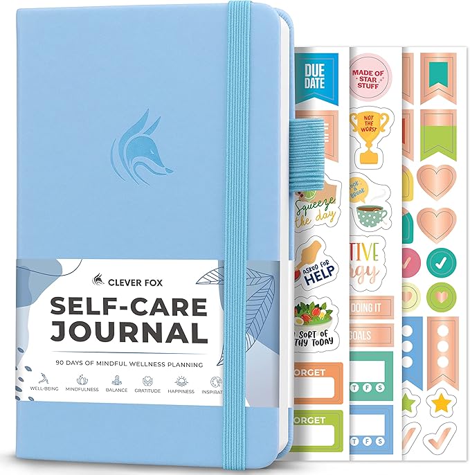 Clever Fox Self-Care Journal Pocket – Daily Reflection Notebook – Mental Health by CleverFox