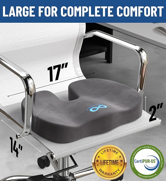 Everlasting Comfort Doctor Recommended Memory Foam Seat Cushion - Image 4