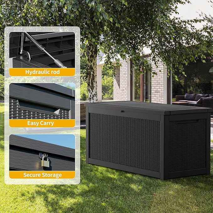 Yardgrace Extra-Large 320 Gallon Outdoor Storage Bin - Image 5
