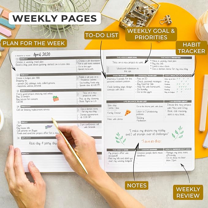 Clever Fox Planner PRO – Weekly & Monthly Life Planner to Increase Productivity - Image 3