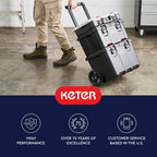 keter stack n rolling tool box modular storage, view 14