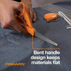 Fiskars 8" Original Orange-Handled Stainless Steel Scissors, Ergonomic and - Image 4