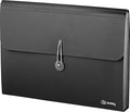 Accordion File Organizer Black, 13 Pocket Expanding File and Cover Folder by ENDAY