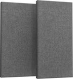 2” Thick Acoustic Panels with Hanging Hardware, Heather Grey by UMIACOUSTIC