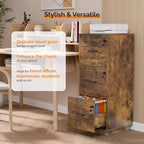 VINGLI 3 Drawer File Cabinet - Image 5