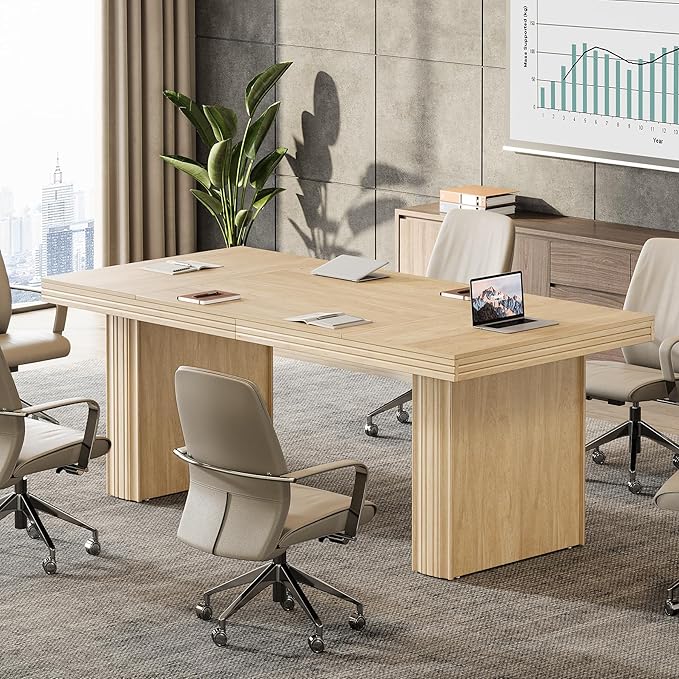 Tribesigns 63" Executive Desk, Modern Executive Office Desk - Image 7