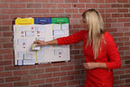 PMXBOARD 3 Column Magnetic Kanban Board, Scrum Board Flex Whiteboard Kit. Agile - Image 4