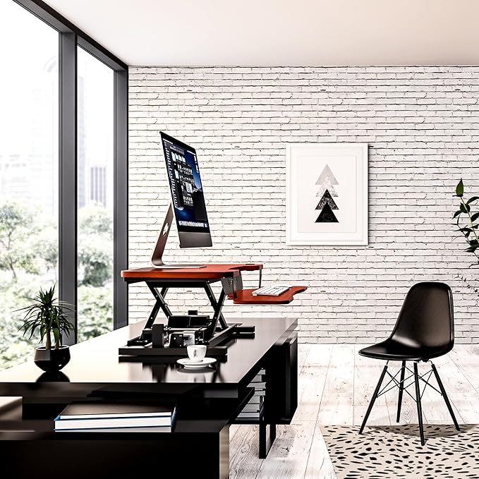 VERSADESK 48 Inch Electric Height Adjustable Ergonomic Desk Converter, - Image 3