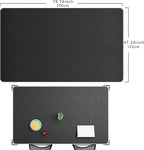 CENNBIE HUGE200 78.8" x 47" Black Leather Desk Mat - Image 2