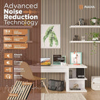 Avana Acoustic Wood Wall Panels – 47.2 X 12.6 White Oak Acoustic Panels 2 PCs – - Image 5
