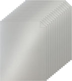 Silunkia 100 Sheets Silver Shimmer Cardstock 8.5 x 11 Crafts Paper, 200gsm/75lb by Silunkia