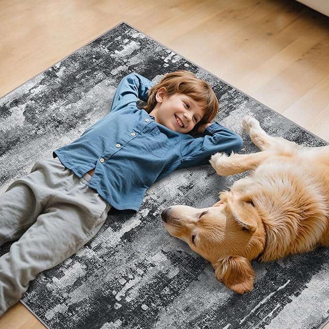 Office Chair Mat for Hardwood Tile Floor, Abstract 36"X 48" Desk Mats for - Image 7