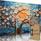 Soon Global Acoustical Wall Panels, 72 X 48 Inches Art Acoustic Panels