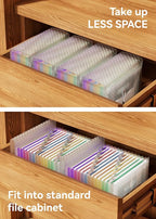 ABC life 12 Pockets Accordion File Organizer Expanding File Folders, Portable - Image 5