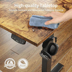 Agilestic Electric Standing Desk, Large 60 x 24 Inches Height Adjustable Desk - Image 5