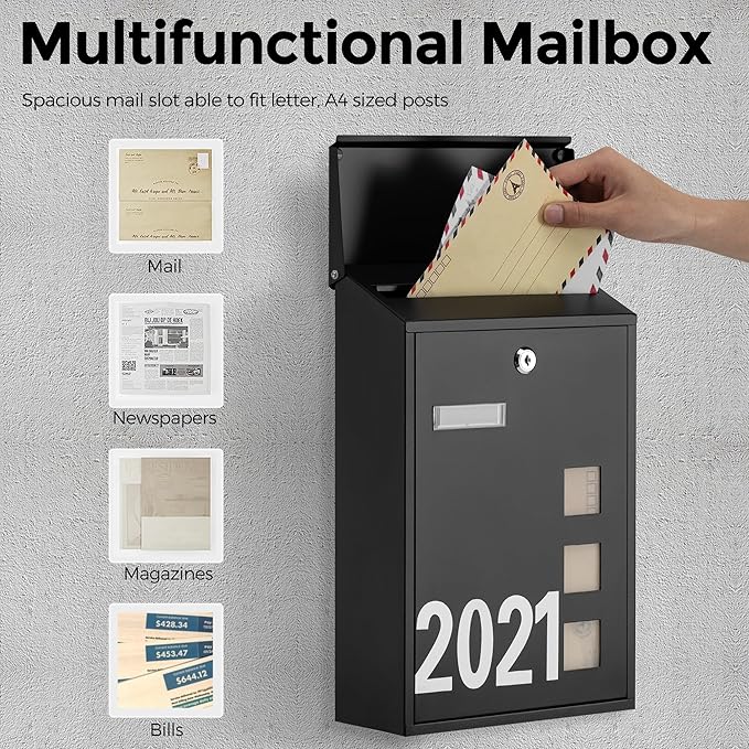 LAND·VOI Wall Mounted Mailbox - Image 3
