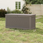 Yardgrace 320 Gallon Outdoor Storage Box Waterproof, Resin Deck Boxes - Image 4