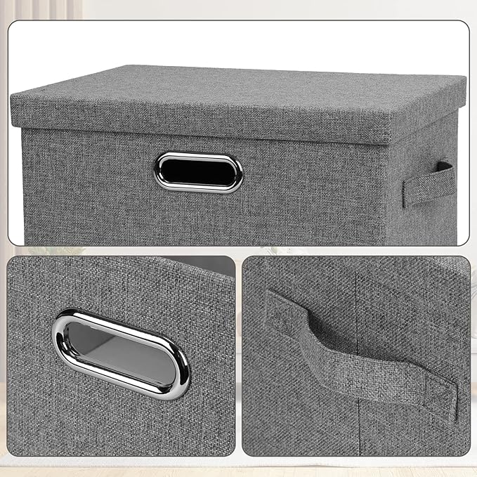 Graciadeco Medium 15" 21 Quart Collapsible Stackable Storage Bins - Image 7